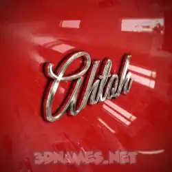 ahtoh in Car Paint style - 3D name wallpaper