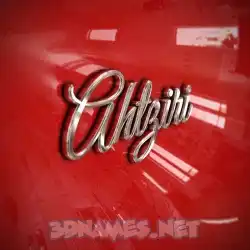 ahtziri in Car Paint style - 3D name wallpaper