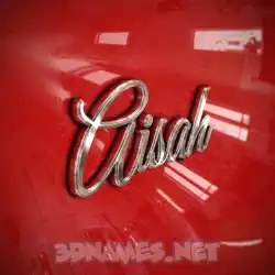 aisah in Car Paint style - 3D name wallpaper