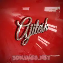 ajitesh in Car Paint style - 3D name wallpaper