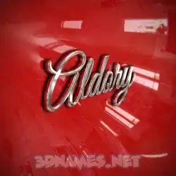 aldory in Car Paint style - 3D name wallpaper