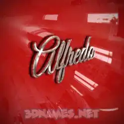 alfredo in Car Paint style - 3D name wallpaper