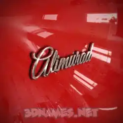alimurad in Car Paint style - 3D name wallpaper