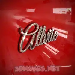 allviie in Car Paint style - 3D name wallpaper