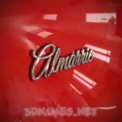 almarrie in Car Paint style - 3D name wallpaper