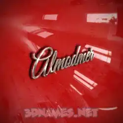 almodmer in Car Paint style - 3D name wallpaper