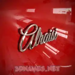 alraisi in Car Paint style - 3D name wallpaper