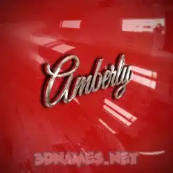 amberly in Car Paint style - 3D name wallpaper