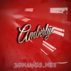 amberlyn in Car Paint style - 3D name wallpaper