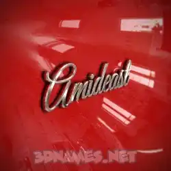 amideast in Car Paint style - 3D name wallpaper