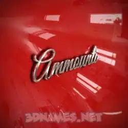 ammounti in Car Paint style - 3D name wallpaper