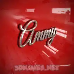 ammy in Car Paint style - 3D name wallpaper