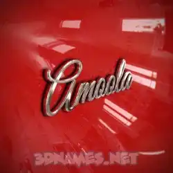 amoola in Car Paint style - 3D name wallpaper