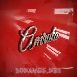 amruta in Car Paint style - 3D name wallpaper