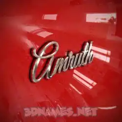 amruth in Car Paint style - 3D name wallpaper