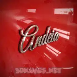 andeia in Car Paint style - 3D name wallpaper