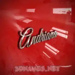 andriana in Car Paint style - 3D name wallpaper
