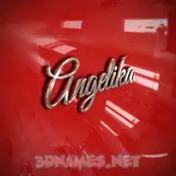 angelika in Car Paint style - 3D name wallpaper