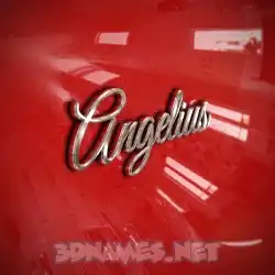 angelius in Car Paint style - 3D name wallpaper