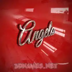angelo in Car Paint style - 3D name wallpaper