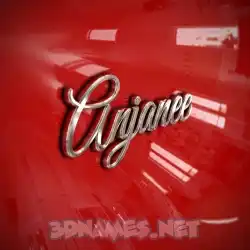 anjanee in Car Paint style - 3D name wallpaper