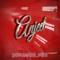 anjeet in Car Paint style - 3D name wallpaper