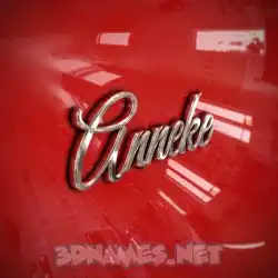 anneke in Car Paint style - 3D name wallpaper