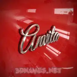 anvita in Car Paint style - 3D name wallpaper