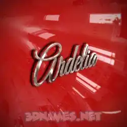 ardelia in Car Paint style - 3D name wallpaper