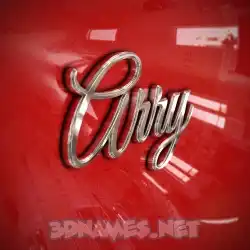 arry in Car Paint style - 3D name wallpaper