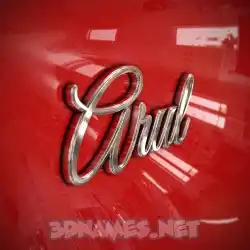 arul in Car Paint style - 3D name wallpaper
