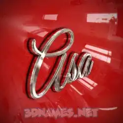 asa in Car Paint style - 3D name wallpaper