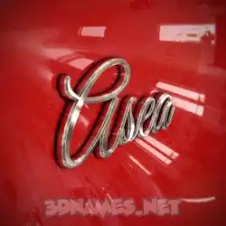 asea in Car Paint style - 3D name wallpaper