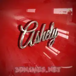 ashely in Car Paint style - 3D name wallpaper