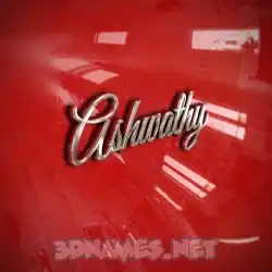 ashwathy in Car Paint style - 3D name wallpaper