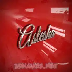 aslesha in Car Paint style - 3D name wallpaper
