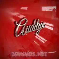 audilyn in Car Paint style - 3D name wallpaper