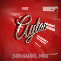 aytac in Car Paint style - 3D name wallpaper