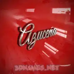 azucena in Car Paint style - 3D name wallpaper