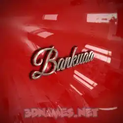 bankuaa in Car Paint style - 3D name wallpaper