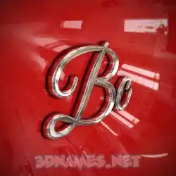 bc in Car Paint style - 3D name wallpaper