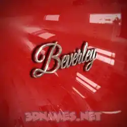 beverley in Car Paint style - 3D name wallpaper