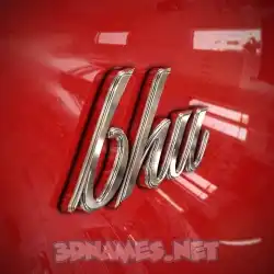 bhu in Car Paint style - 3D name wallpaper