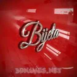 bijeta in Car Paint style - 3D name wallpaper