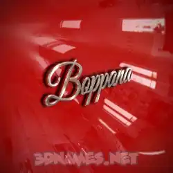 boppana in Car Paint style - 3D name wallpaper