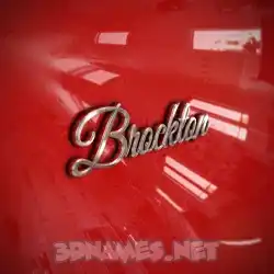brockton in Car Paint style - 3D name wallpaper