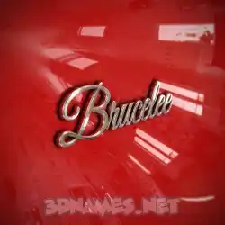 brucelee in Car Paint style - 3D name wallpaper