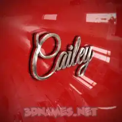 cailey in Car Paint style - 3D name wallpaper
