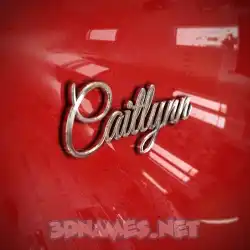caitlynn in Car Paint style - 3D name wallpaper