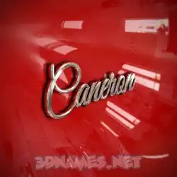 caneron in Car Paint style - 3D name wallpaper